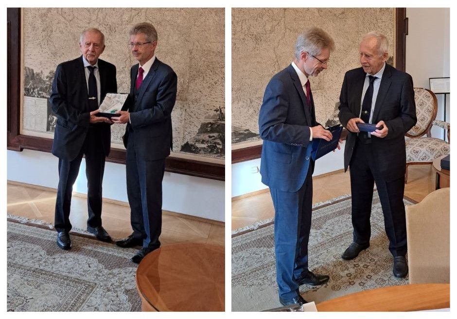 Veřejný ochránce práv Stanislav Křeček na setkání s předsedou Senátu Parlamentu České republiky Milošem Vystrčilem