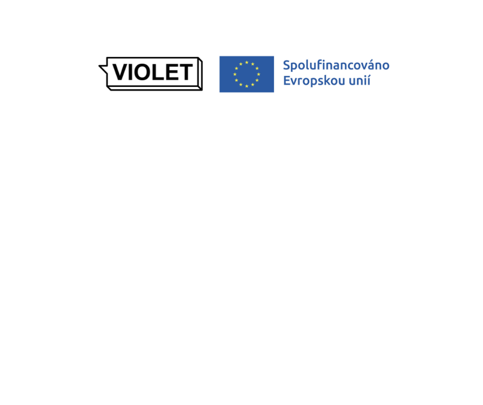 Logo projektu Violet; Spolufinnacováno Evropskou unií
