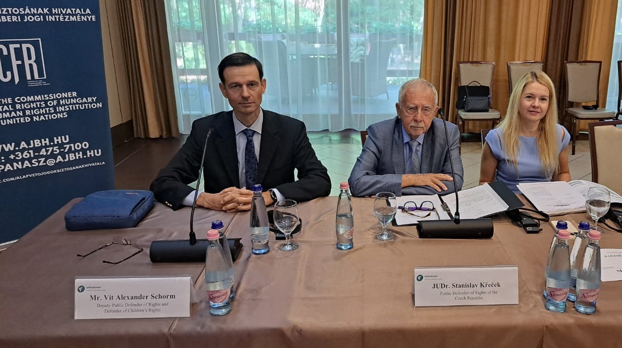 In the picture we can see czech ombudsperson, his deputy and the director of law section.