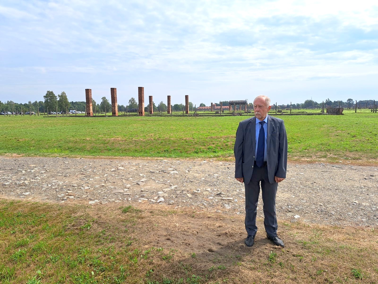 ombudsman Stanislav Křeček in Auschwitz